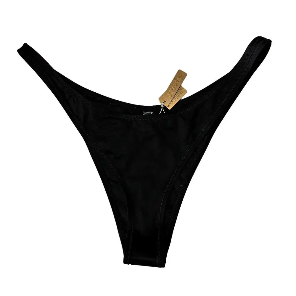 NWT Skims Swim Cheeky Tanga Bikini Bottoms Onyx Women’s 4X